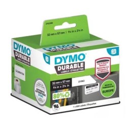 DYMO CINTA DE ETIQUETAS DE ENVÍO BLANCO DE 2LW DURABLE 2-1/4" X 1-1/4" (57MM X 32MM) 800 ETIQUETAS