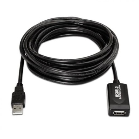 AISENS CABLE EXTENSIÓN USB 2.0 PROLONGADOR CON AMPLIFICADOR, TIPO A MACHO A TIPO A HEMBRA, 15 METROS