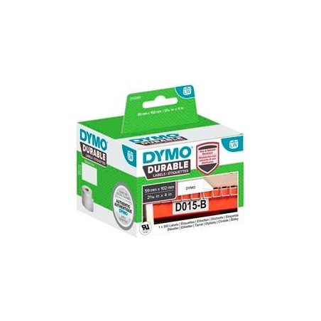 DYMO CINTA ADHESIVA DURABLE LABELWRITER LABELS 102X59MM NEGRO SOBRE FONDO BLANCO