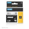 DYMO RHINO CINTA DE ETIQUETAS INDUSTRIAL ADHESIVA ID1-19, NEGRO SOBRE TRANSPARENTE DE 19MMX5´5 M, POLIESTER