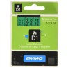 DYMO CINTA DE TRANSFERENCIA TERMICA D1 45019. ETIQUETAS ESTÁNDAR NEGRO SOBRE VERDE DE 12MMX7M.POLIESTER AUTOADHESIVA. ROTULADORA