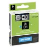 DYMO CINTA DE TRANSFERENCIA TERMICA D1 40910. ETIQUETAS ESTÁNDAR NEGRO SOBRE TRANSPARENTE DE 9MMX7M. POLIESTER AUTOADHESIVA. ROT