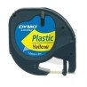 DYMO CINTA 91202, NEGRO SOBRE AMARILLO DE 12MMX4M. DE PLÁSTICO, ROTULADORA LETRATAG