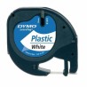 DYMO CINTA 91201, NEGRO SOBRE BLANCO, DE 12MMX4M, DE PLÁSTICO. ROTULADORA LETRATAG