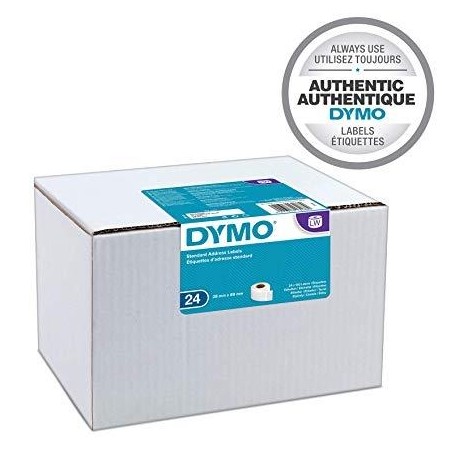 DYMO CINTA DE ETIQUETAS DE ENVÍO BLANCO DE 28X89MM (24 ROLLOS) PARA ROTULADORA LABELWRITER