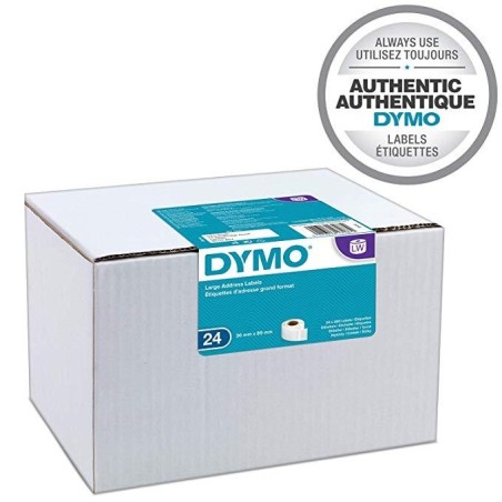 DYMO CINTA DE ETIQUETAS DE ENVÍO BLANCO DE 36X89MM (24 ROLLOS) PARA ROTULADORA LABELWRITER