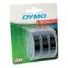 DYMO CINTA TRADICIONAL 84773, 9MMX3M NEGRO, BLISTER 3 UNIDADES