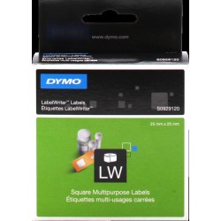 DYMO CINTA DE ETIQUETAS CUADRADAS LABEL WRITER COLOR BLANCO - 750 UNIDADES