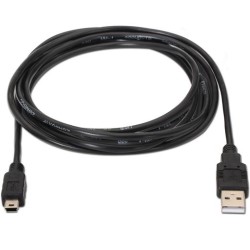 AISENS CABLE USB 2.0 TIPO A/M - MINI B/M NEGRO 1,0M