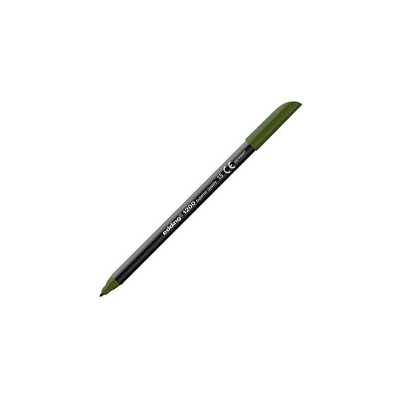 EDDING ROTULADOR 1200 PUNTA FINA VERDE OLIVA