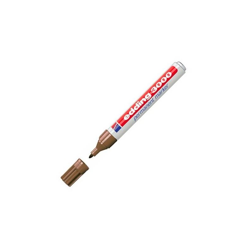 EDDING MARCADOR PERMANENTE 3000 MARRÓN