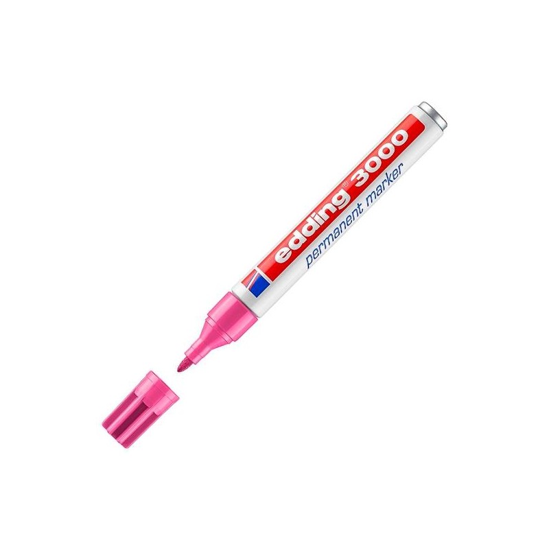 EDDING MARCADOR PERMANENTE 3000 ROSA