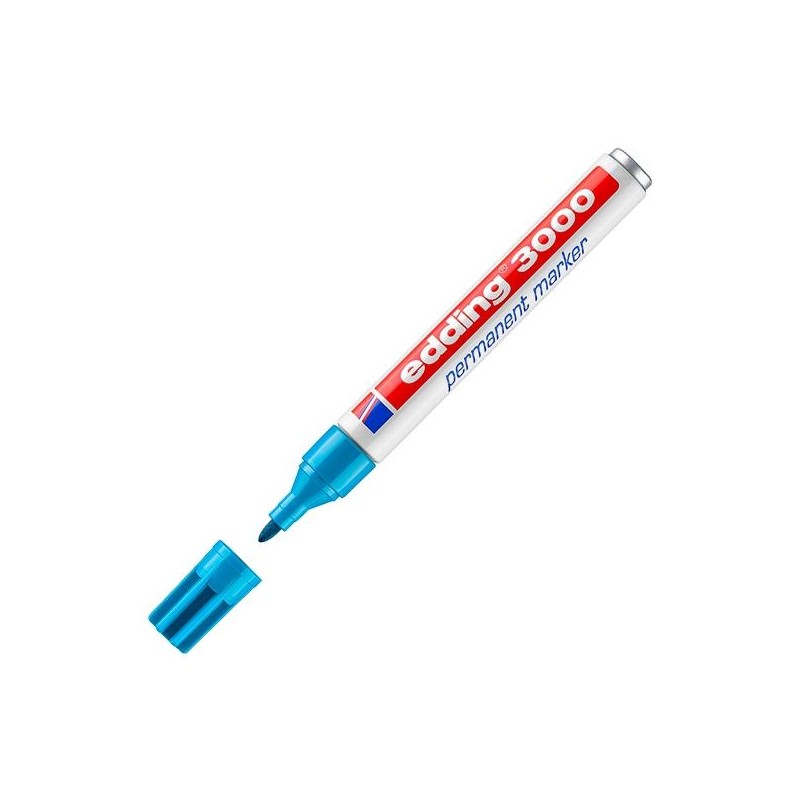 EDDING MARCADOR PERMANENTE 3000 AZUL CLARO