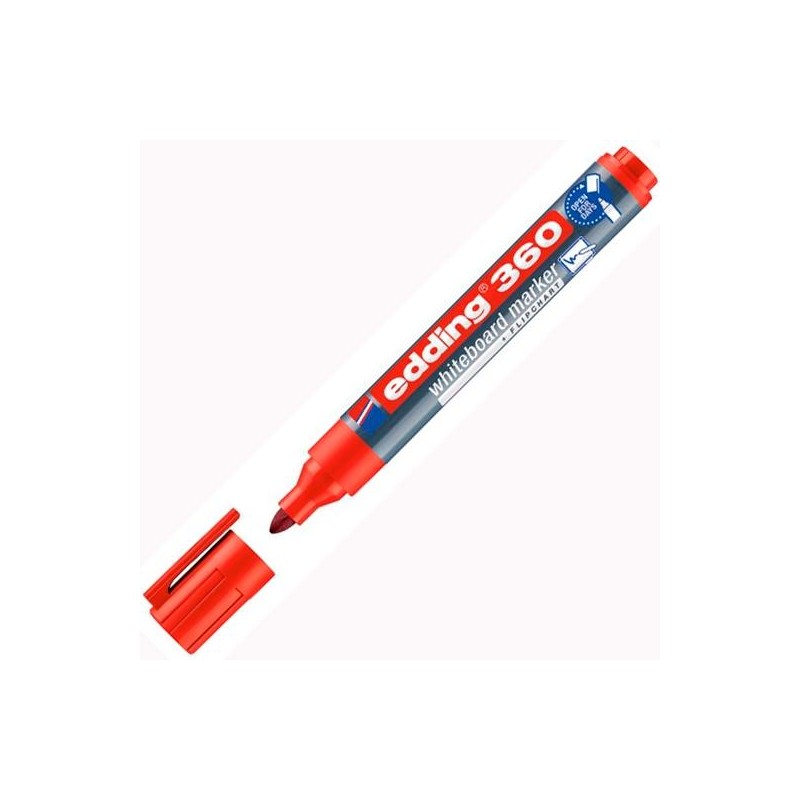 EDDING MARCADOR PIZARRA BLANCA 360 RELLENABLE ROJO