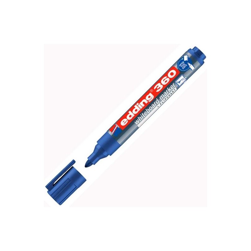 EDDING MARCADOR PIZARRA BLANCA 360 RELLENABLE AZUL