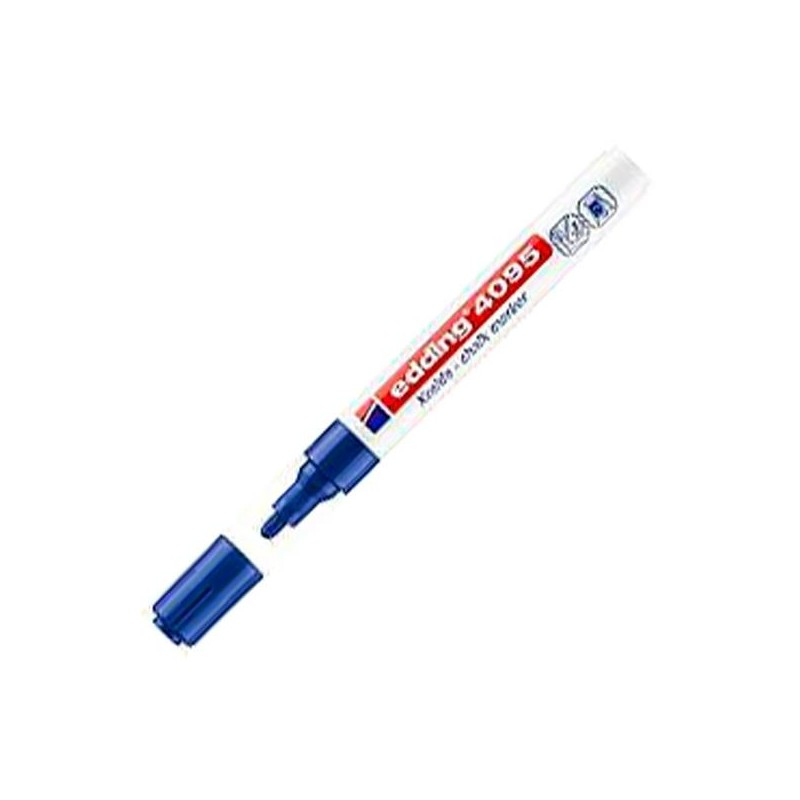 EDDING MARCADOR DE TIZA LÍQUIDA 4095 BORRABLE AZUL