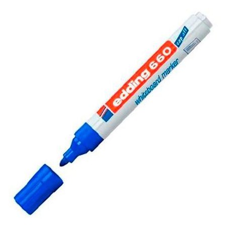 EDDING MARCADOR PIZARRA BLANCA 660 RELLENABLE AZUL