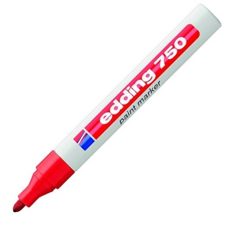 EDDING MARCADOR PERMANENTE 750 TINTA OPACA ROJO