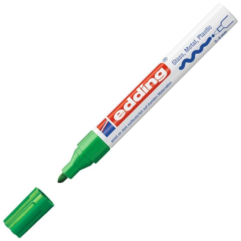 EDDING MARCADOR PERMANENTE 750 TINTA OPACA VERDE