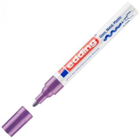 EDDING MARCADOR PERMANENTE 750 TINTA OPACA BRILLANTE VIOLETA