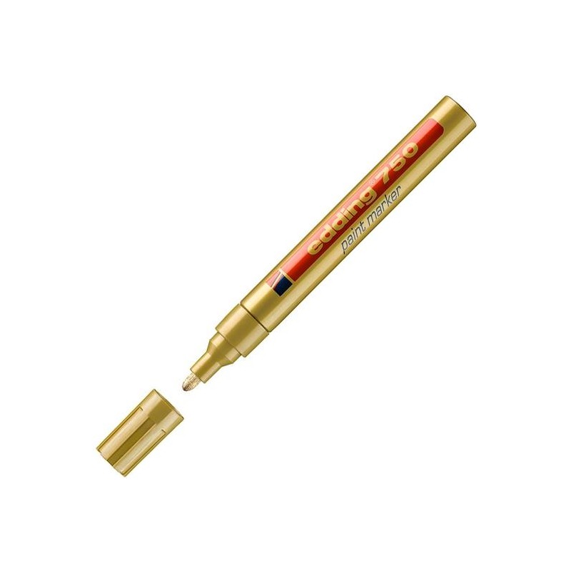 EDDING MARCADOR PERMANENTE 750 TINTA OPACA ORO