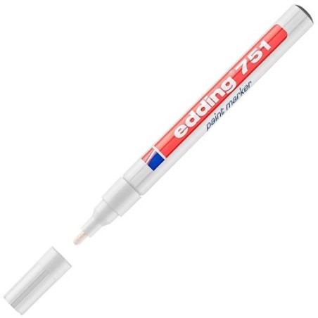 EDDING MARCADOR PERMANENTE TINTA OPACA 751 BLANCO
