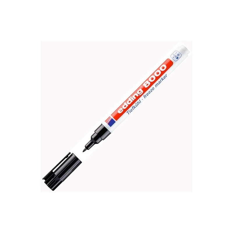 EDDING MARCADOR PERMANENTE 8000 PARA PRODUCTOS CONGELADOS NEGRO