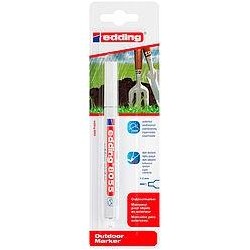 EDDING MARCADOR PERMANENTE PARA EXTERIOR 8055 BLANCO BLISTER