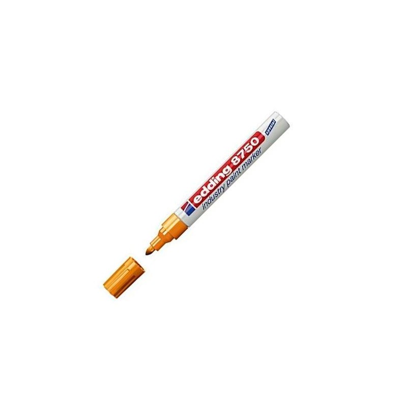EDDING MARCADOR PERMANENTE DE TINTA OPACA INDUSTRIAL 8750 AMARILLO