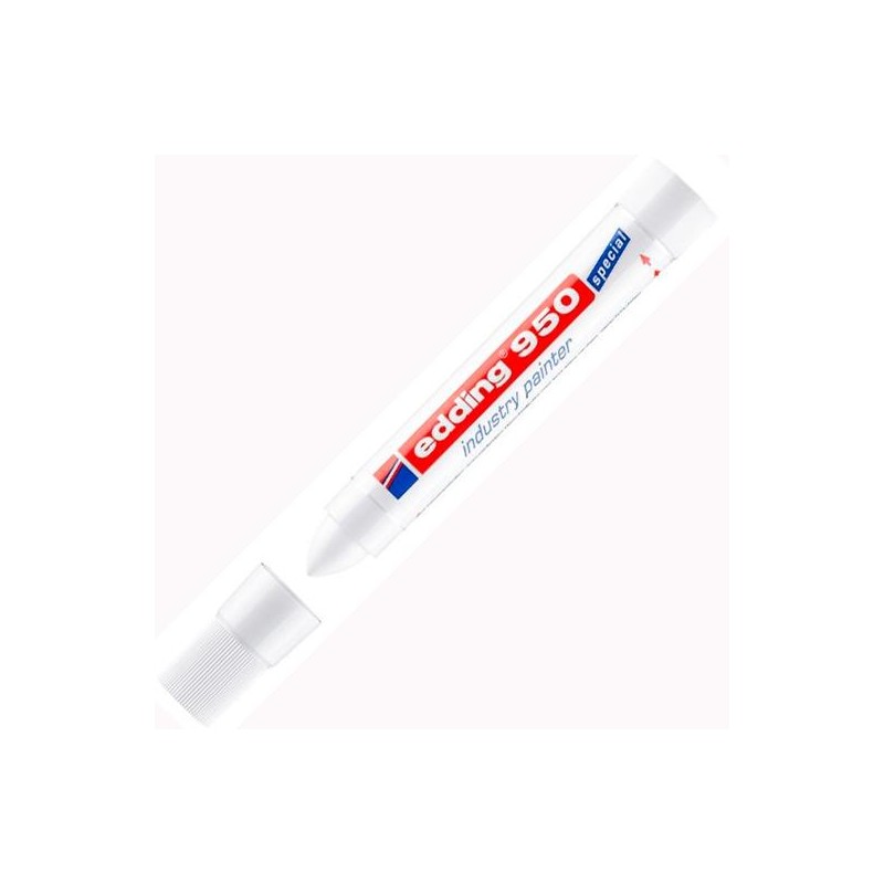 EDDING MARCADOR INDUSTRIAL 950 PUNTA REDONDA BLANCO