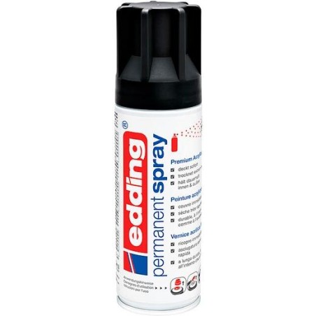 EDDING PINTURA PERMANENTE EN SPRAY BOTE 200ML NEGRO MATE
