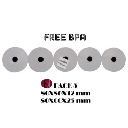 EKRIT ROLLO TÉRMICO SIN BPA 80X80X12MM 57GRS CAJA COMPLETA -50UD-