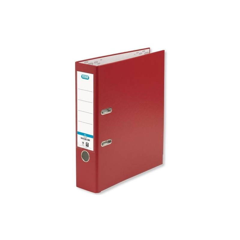 ELBA ARCHIVADOR PALANCA A4 CARTÓN FORRADO PP LOMO ANCHO RADO ROJO