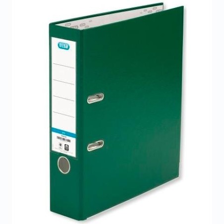 ELBA ARCHIVADOR PALANCA A4 CARTÓN FORRADO PP LOMO ANCHO RADO VERDE