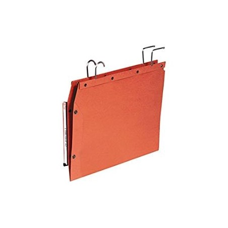 ELBA CARPETAS COLGANTES VISOR LATERAL 250X350MM ARMARIO TUB SOPFADE PACK 25U NARANJA