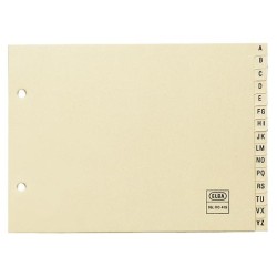 ELBA ÍNDICES ALFABÉTICOS CARTULINA 4º AZ 15P BEIGE