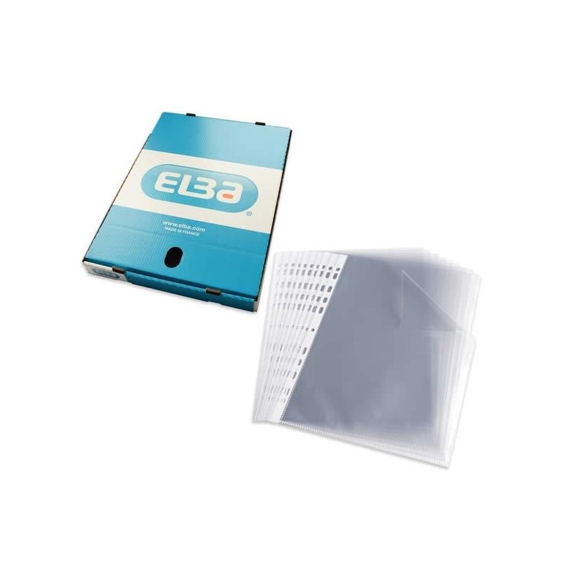 ELBA FUNDA MULTITALADRO 11 PP CRISTAL A4 70 MICRAS STANDARD CAJA 100 UD