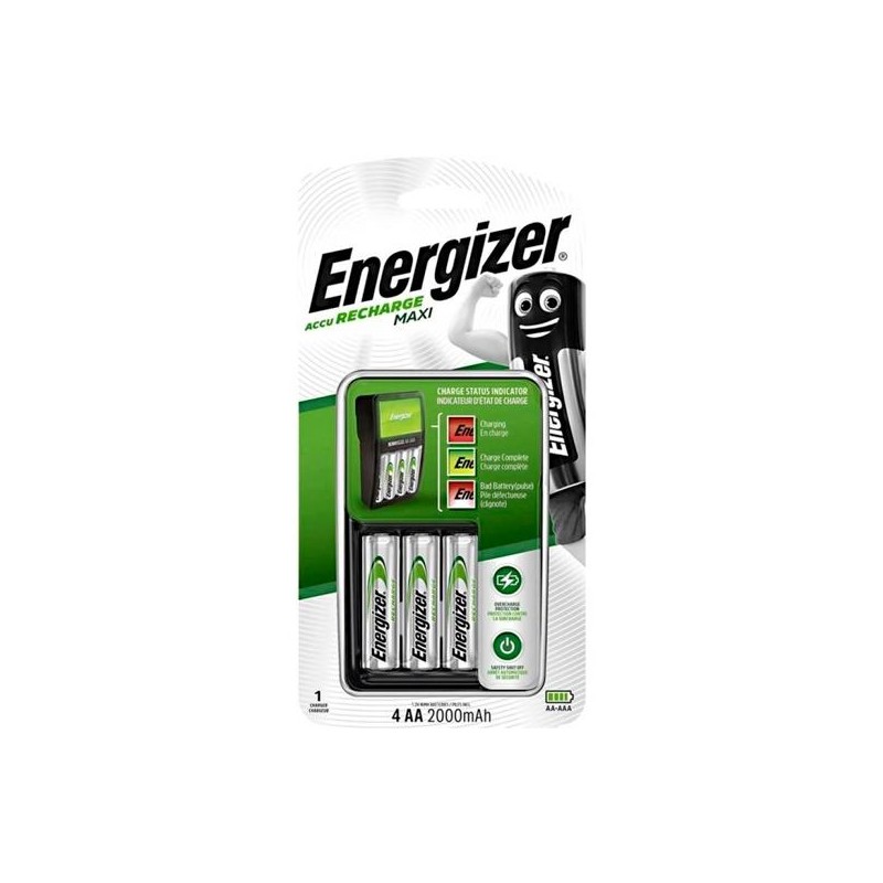ENERGIZER CARGADOR DE PILAS AAA/AA (4 PILAS RECARGABLES 4AA INCLUIDAS)