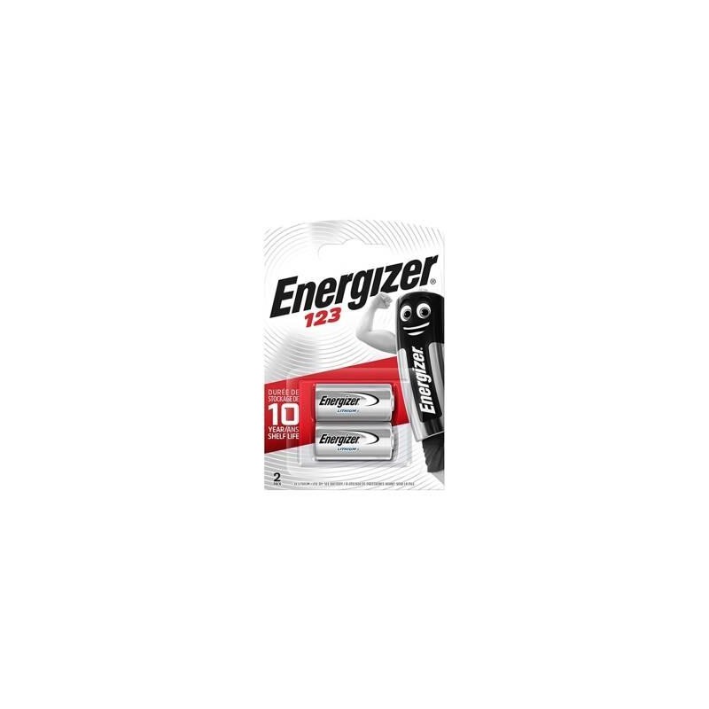 ENERGIZER PILA LITIO FOTO CR123 3V BLISTER -2U-