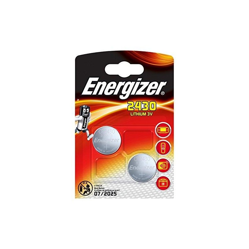 ENERGIZER PILAS PLANAS DE LITIO 3V - CR2430 (2 PACK)