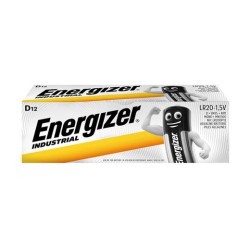 ENERGIZER PILA INDUSTRIAL ALCALINAS - LR20 - PACK 12 UDS