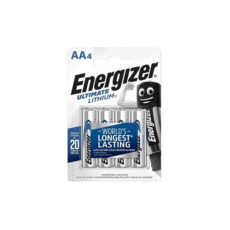 ENERGIZER ULTIMATE LITHIUM PILA LITIO AA L91 FR06 1,5V - BLISTER 4