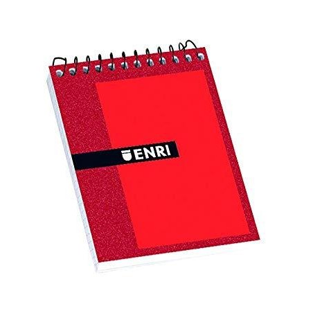 ENRI BLOC ESPIRAL 80 HOJAS 4X4 TAPAS DURAS 8º APAISADO COLOR ROJO