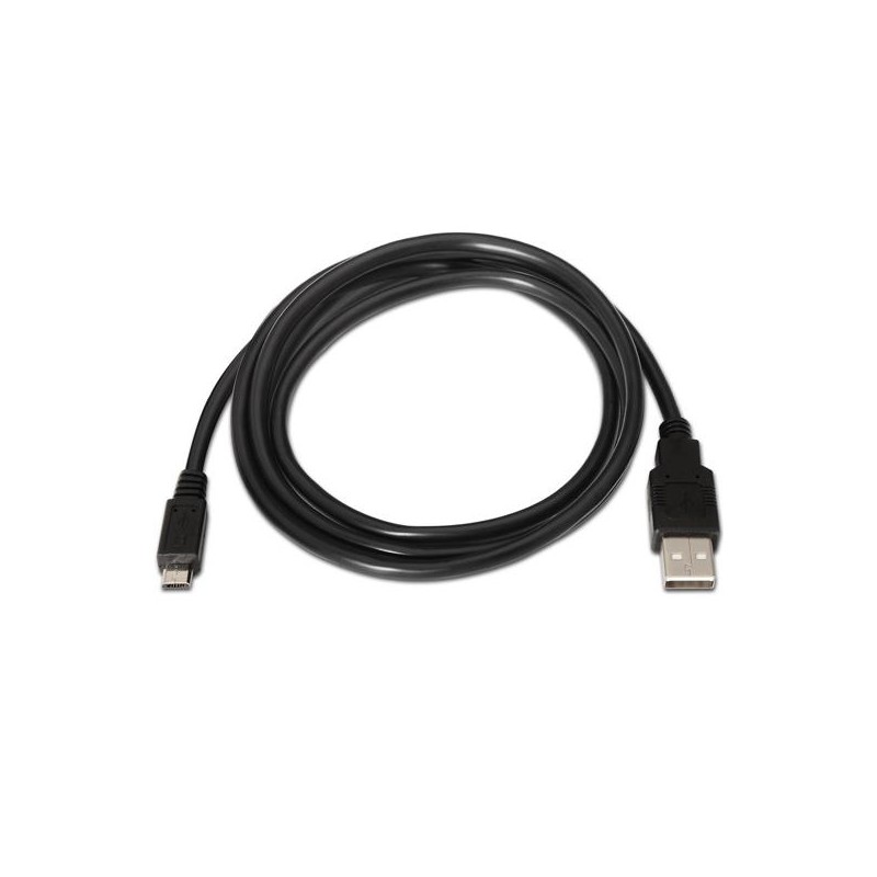 AISENS CABLE USB 2.0 TIPO A/M - MICRO USB B/M NEGRO 1,8M