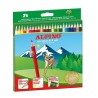 ALPINO LÁPICES DE COLORES 175MM C/SURTIDOS ESTUCHE 24 UD