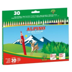 ALPINO LÁPICES DE COLORES 175MM C/SURTIDOS ESTUCHE 30 UD