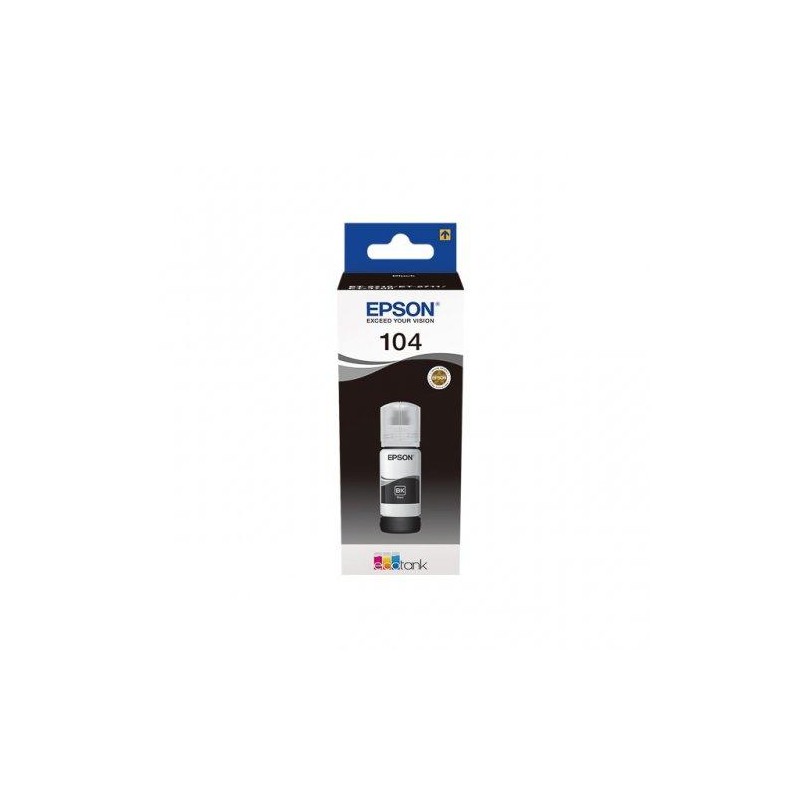 EPSON TINTA BOTE NEGRO ECOTANK ET-2710, 2711, 2726, 2815 - Nº 104