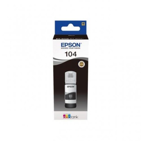 EPSON TINTA BOTE NEGRO ECOTANK ET-2710, 2711, 2726, 2815 - Nº 104