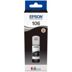 EPSON TINTA BOTE NEGRO ECO TANK PHOTO ET-7700, 7750 - Nº 106