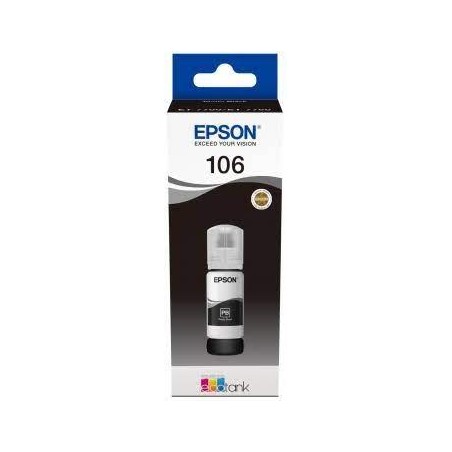 EPSON TINTA BOTE NEGRO ECO TANK PHOTO ET-7700, 7750 - Nº 106